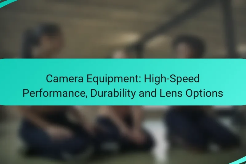 Camera Equipment: High-Speed Performance, Durability and Lens Options