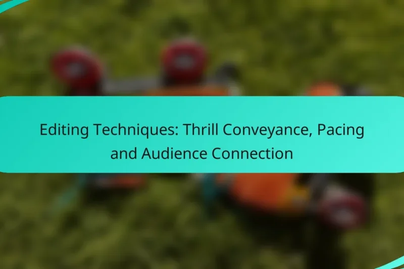 Editing Techniques: Thrill Conveyance, Pacing and Audience Connection