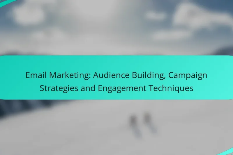 Email Marketing: Audience Building, Campaign Strategies and Engagement Techniques