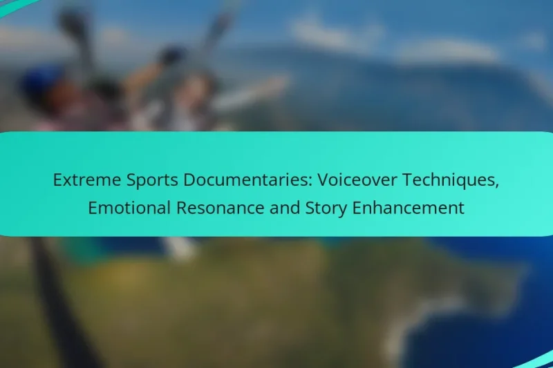 Extreme Sports Documentaries: Voiceover Techniques, Emotional Resonance and Story Enhancement