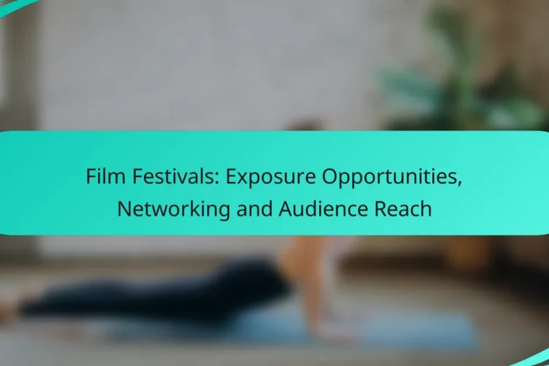 Film Festivals: Exposure Opportunities, Networking and Audience Reach