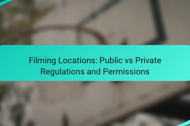 Filming Locations: Public vs Private Regulations and Permissions