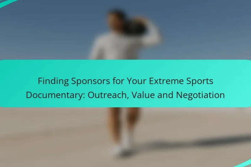 Finding Sponsors for Your Extreme Sports Documentary: Outreach, Value and Negotiation