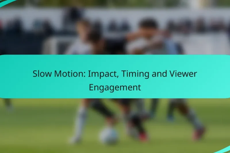 Slow Motion: Impact, Timing and Viewer Engagement